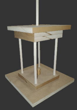 A column tester. The source files to produce a tactile graphic of the column tester are available in the Plans for Constructing NFB EQ Tools and Manipulatives section of the curriculum.