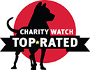 Charity Watch logo; "Charity Watch; TOP-RATED."