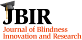 Journal of Blindness Innovation and Research logo.
