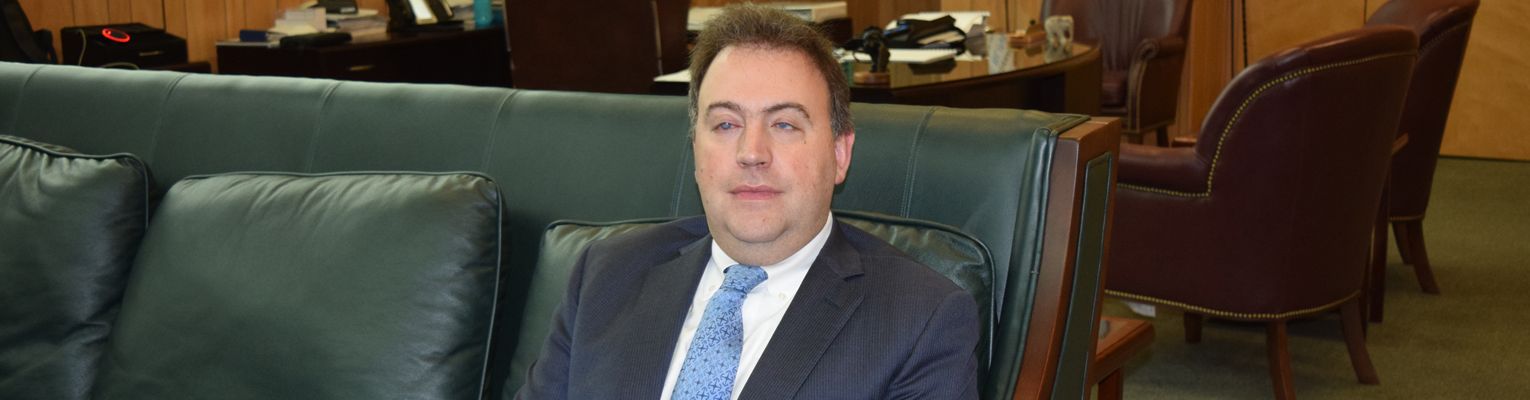 President Riccobono in his office.