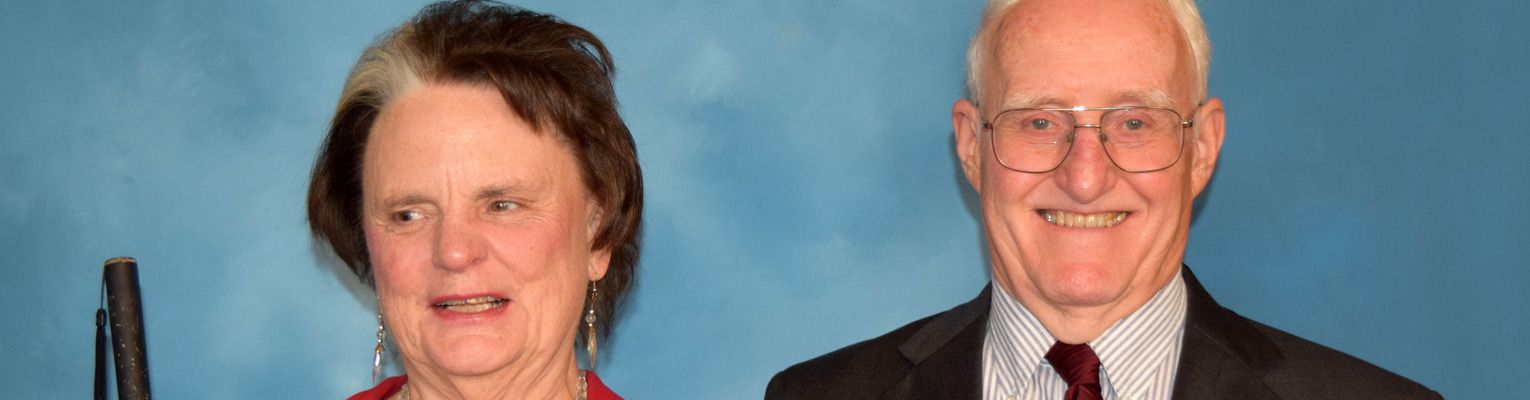 Barbara and Robert Pierce smile together.